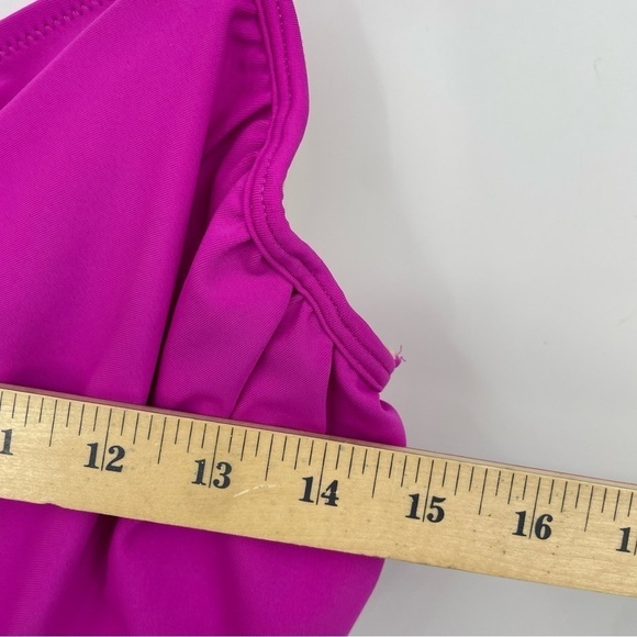 Old Navy Wrap Front Underwire Tankini Top pink fuschia Sz M - Picture 7 of 7